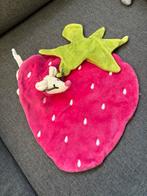 Knuffeldoekje Kiekeboe Aardbei Roze met Muisje, Ophalen of Verzenden, Zo goed als nieuw, Overige typen
