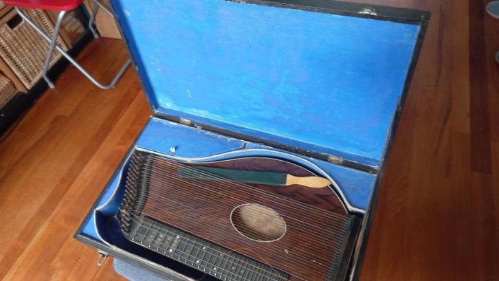 Originele Citer jaren '20 (vorige eeuw), Muziek en Instrumenten, Snaarinstrumenten | Mandolines, Gebruikt, Ophalen of Verzenden