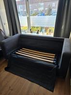 Grijze slaapbank / bedbank - Tweepersoons van Habitat, Tweepersoons, Ophalen of Verzenden, Zo goed als nieuw, Overige maten