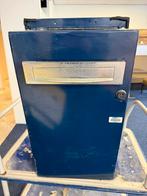 Grote blauwe brievenbus inbouw, Tuin en Terras, Brievenbussen, Ophalen, Gebruikt, Staal, Wandbrievenbus