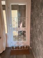 Gietijzeren hek, wit, 1.45m x 0.75m, Ophalen