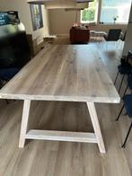 Eiken tafel white wash 2m x 1m, Huis en Inrichting, Tafels | Eettafels, Ophalen, Gebruikt, 100 tot 150 cm, Eikenhout