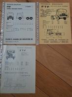 FTF specificatie bladen (1), Ophalen of Verzenden, Auto's