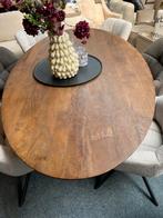 Ovale houten eettafel gecombineerd met 6 teddy stoelen.SALE!, 100 tot 150 cm, Ophalen of Verzenden, Vijf personen of meer, Ovaal