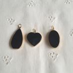 Zwarte onyx edelsteen hanger, Overige voorstellingen, Verzenden, Zwart, Nieuw