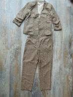 Vila dames zomer pak bruin maat 40 / 44 broek + jasje, Kostuum of Pak, Bruin, Vila, Maat 42/44 (L)