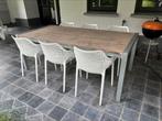 Woedz buitentafel, Tuin en Terras, Ophalen, Eettafel, Hardhout, 6 zitplaatsen