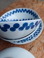 Set 2x kom 2x bord Ikea medlem blauw wit, Ophalen of Verzenden, Zo goed als nieuw, Overige stijlen, Bord(en)