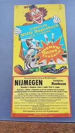 Circus/vintage affiche Circus Willy Hagenbeck, Nijmegen 1972, Circus, Gebruikt, Ophalen of Verzenden
