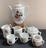 Antiek Porselein Servies- Spelende Kinderen, Ophalen of Verzenden