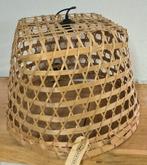 XL rotan bamboe lampenkap 50 cm hanenmand bali Indonesisch, Huis en Inrichting, Ophalen of Verzenden, Zo goed als nieuw, Rond