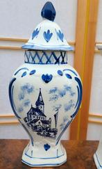 Delfts Blauw/Handpainted/Kaststel/Dekselvaas, Antiek en Kunst, Ophalen of Verzenden
