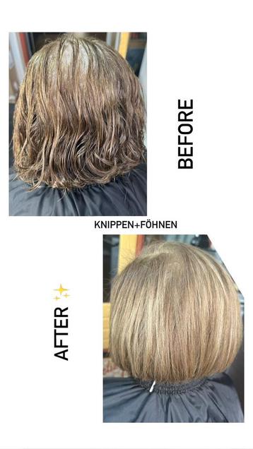 Knippen + föhnen €25 beschikbaar voor biedingen