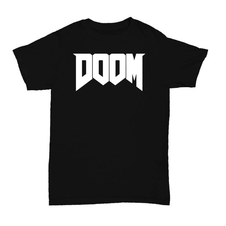 DOOM T-shirt M | Gaming shirt, Kleding | Heren, T-shirts, Zo goed als nieuw, Maat 48/50 (M), Zwart, Ophalen
