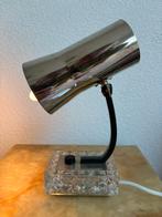 Lampje, bureaulamp, vintage, retro, aluminium, 23 cm h, Ophalen of Verzenden, Gebruikt, Minder dan 50 cm
