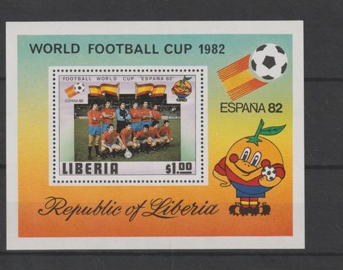 TSS Kavel 810228 Liberia  Pf  minr blok 96 sport voetbal Moo, Postzegels en Munten, Postzegels | Afrika, Postfris, Overige landen