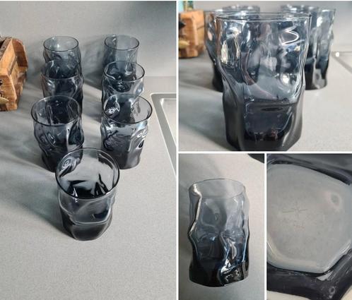 7 x Anna + Nina stijl organische Bormioli Rocco glas glazen, Huis en Inrichting, Keuken | Servies, Zo goed als nieuw, Glas of Glazen