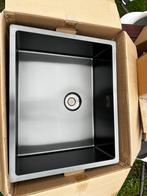 Gunmetal Spoelbak met Vergiet - Nieuw in doos!, Nieuw, Minder dan 100 cm, Grijs, 25 tot 50 cm