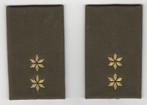 set rangen epauletten Eerste Luitenant, Ophalen of Verzenden, Landmacht, Nederland, Embleem of Badge