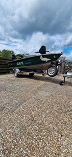 Tekoop quicksilver 450 dlx alluminium boot, Watersport en Boten, Vis- en Consoleboten, Ophalen, Aluminium, 3 tot 6 meter, Buitenboordmotor
