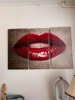 Lippen Drieluik, Ophalen, 75 tot 100 cm, Minder dan 50 cm, Print