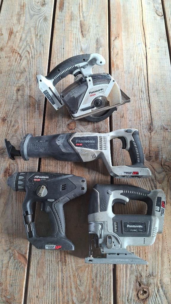 4x Panasonic 18v Body Decoupeerzaag, Reciprozaag, cirkelzaag, ., Ophalen of Verzenden, Zo goed als nieuw, .