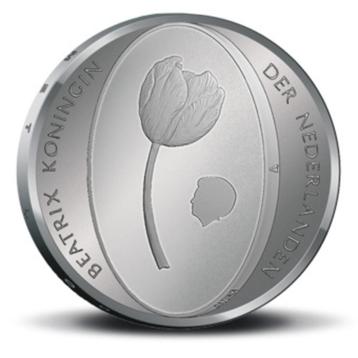 NEDERLAND 2012; 5 euromunt Tulpen, verzilverd beschikbaar voor biedingen