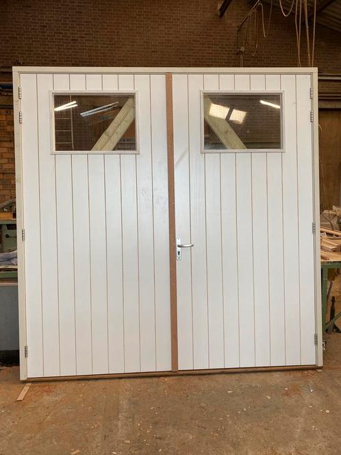 GARAGEDEUR INCL. RAMEN EN KOZIJN (B255xH217) NIEUW!, Doe-het-zelf en Verbouw, Deuren en Horren, Nieuw, Garagedeur, 215 cm of meer