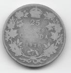Canada 25 cents 1918 KM# 24, Verzenden, Noord-Amerika, Losse munt, Zilver