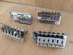 Gitaar onderdelen bruggen 4stuks guitar parts chrome, Ophalen of Verzenden, Gebruikt, Elektrische gitaar