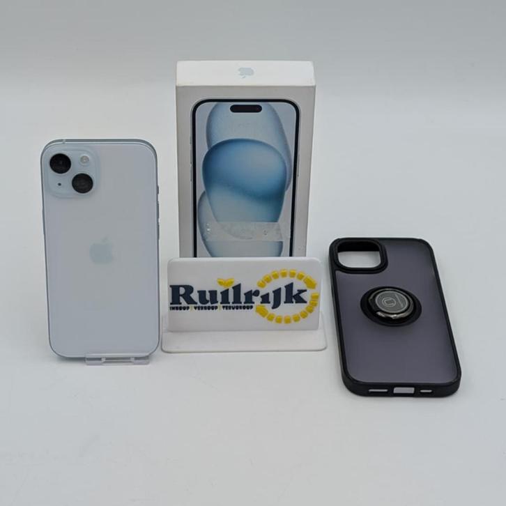 Apple iPhone 15 128Gb Blauw - Zgan 100 batterij, Telecommunicatie, Mobiele telefoons | Apple iPhone, Zo goed als nieuw