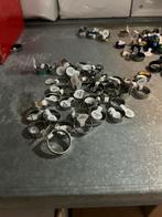100 x rvs ringen diverse modellen, Overige materialen, Q, Q, Nieuw