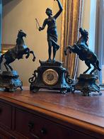 Antiek Klokkenstel met Paarden (Defect), Antiek en Kunst, Antiek | Klokken, Ophalen