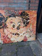 Mickey en Minny mouse schilderijen, Ophalen of Verzenden, Minder dan 50 cm, Schilderij, Minder dan 50 cm