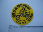 sticker oude Motorcross Koos Mulder Veendam retro cross moto, Verzamelen, Overige typen, Zo goed als nieuw, Verzenden
