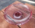 Roze Cranberry Glass Schaal Dish  30 cm, Ophalen of Verzenden