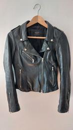 Zara black leather biker jacket S (XS), Kleding | Dames, Jassen | Zomer, Zara, Gedragen, Ophalen of Verzenden, Maat 36 (S)