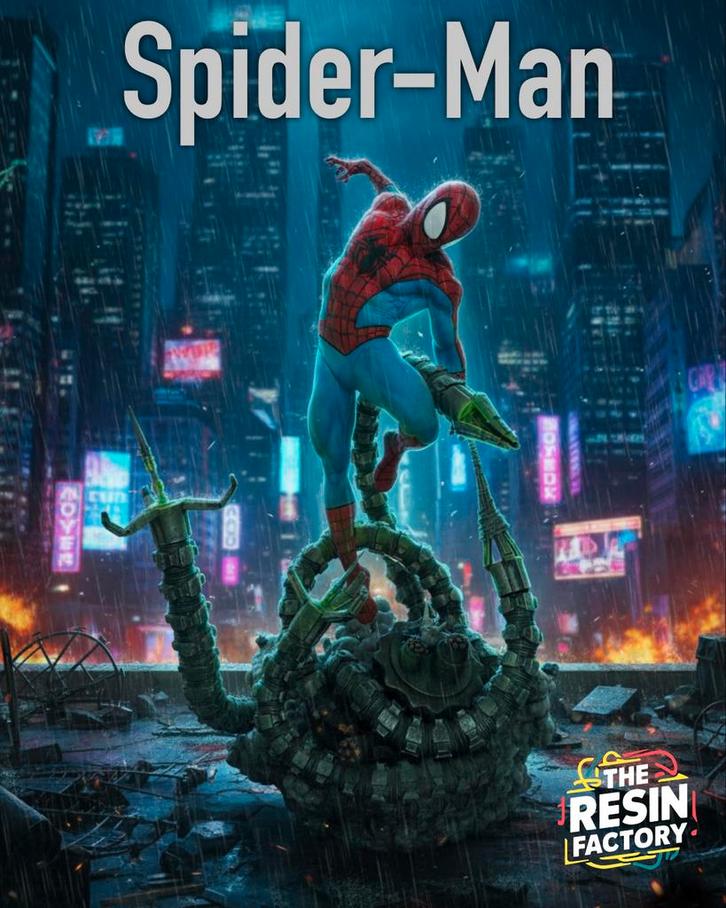 1:6 Spider-Man statue (custom), Verzamelen, Beelden en Beeldjes, Nieuw, Overige typen, Ophalen of Verzenden