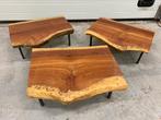 Boomstam bijzettafel  hoogte 17 cm, Tuin en Terras, Tuintafels, Ophalen, Nieuw, Hout