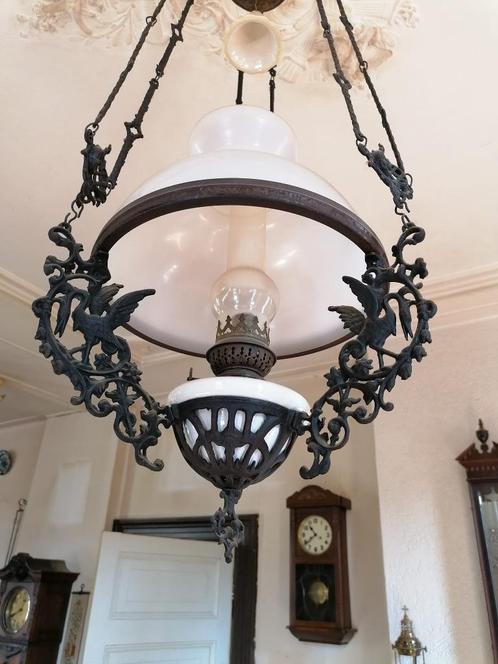 olielamp / schipperslamp antiek, Antiek en Kunst, Antiek | Lampen, Ophalen