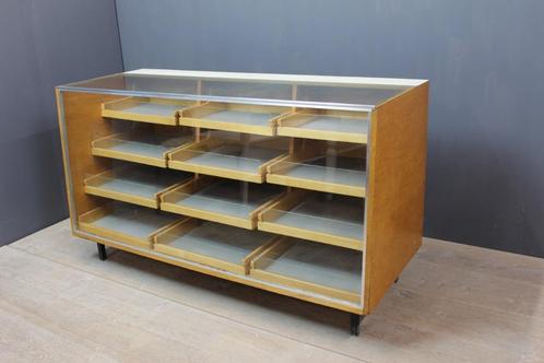 Vintage Winkeltoog Toonbank Shopcounter Balie verkooptafel, Huis en Inrichting, Kasten | Vitrinekasten, Gebruikt, Minder dan 100 cm