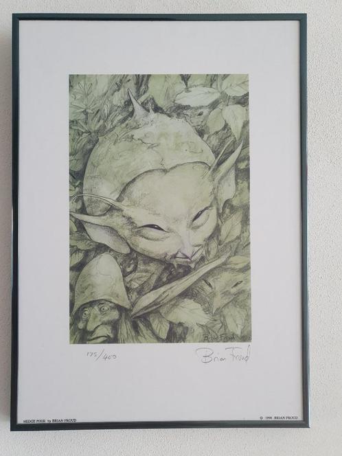 Brian Froud Art print gesigneerd en genummerd en ingelijst, Antiek en Kunst, Kunst | Schilderijen | Modern, Ophalen of Verzenden