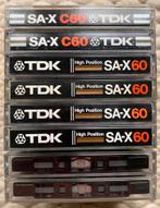 8 TDK SA-X60 JAPAN cassettebandjes SA-X 60 SAX C60 cassettes, Gebruikt, 2 t/m 25 bandjes, Ophalen of Verzenden, Voorbespeeld