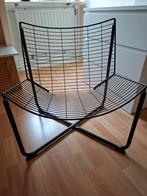 Originele 80er jaren draadstoel Jarpen., Huis en Inrichting, Stoelen, Ophalen, Japandi, Zwart, Zo goed als nieuw
