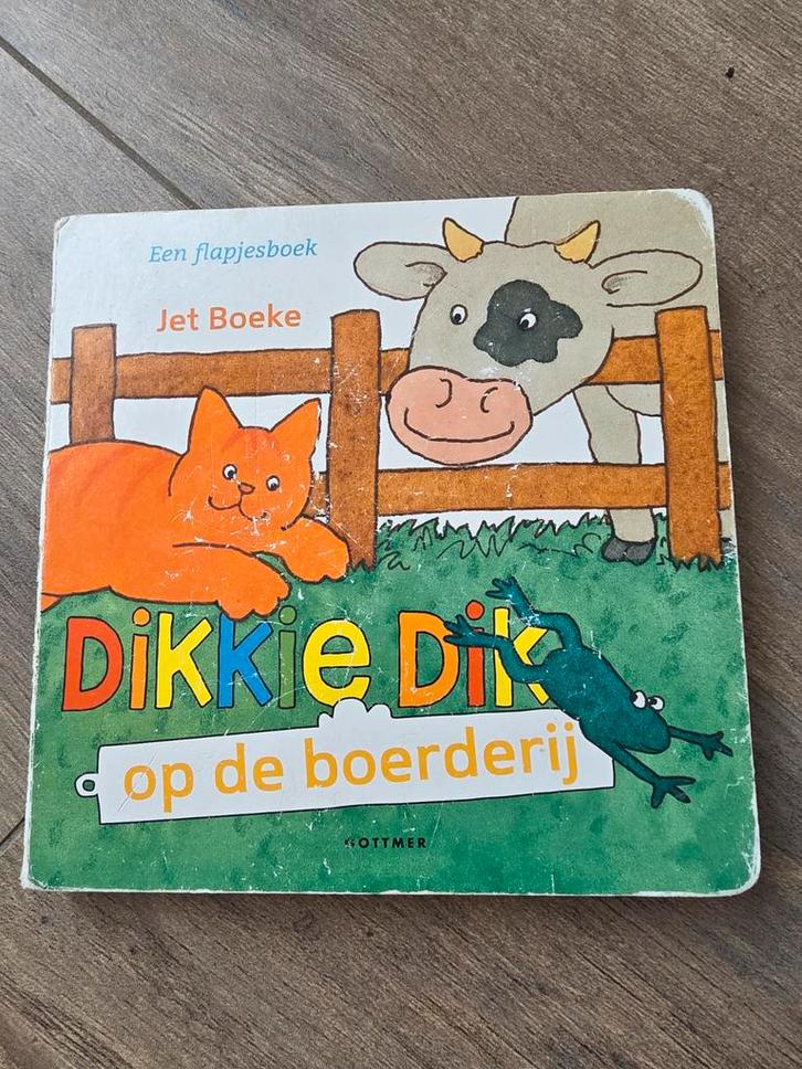 Dikkie Dik op de boerderij - Jet Boeke, Boeken, Kinderboeken | Baby's en Peuters, Gelezen, 1 tot 2 jaar, Uitklap-, Voel- of Ontdekboek