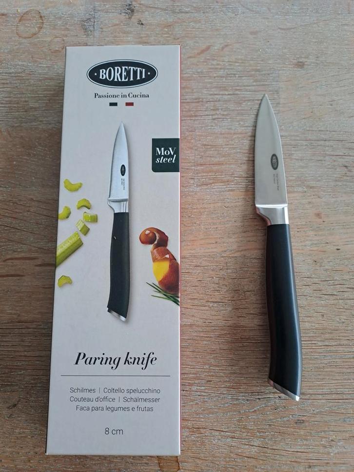 Boretti Schilmes 8 cm - Nieuw in doos, Huis en Inrichting, Keuken | Bestek, Nieuw, Los bestek, Rvs of Chroom, Vaatwasserbestendig