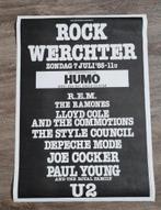 ROCK WERCHTER AFFICHE 1985 U2 REM DEPECHE MODE ZELDZAAM, Verzamelen, Ophalen of Verzenden, Gebruikt, A1 t/m A3, Film en Tv