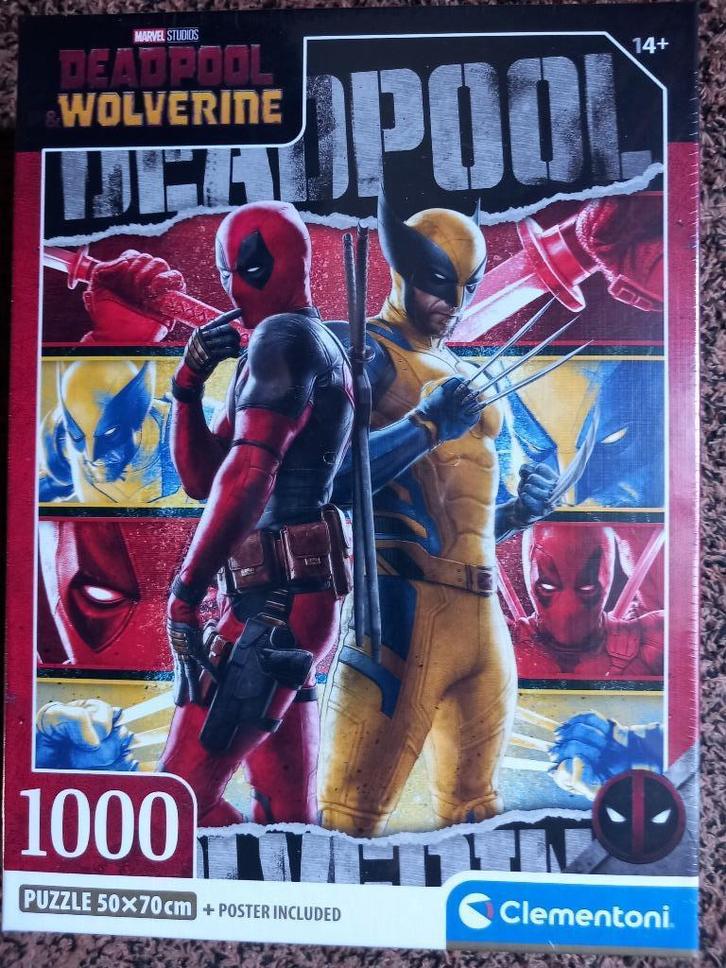 Puzzel Marvel Deadpool & Wolverine 1000 stukjes NIEUW, Hobby en Vrije tijd, Denksport en Puzzels, Nieuw, Legpuzzel, 500 t/m 1500 stukjes