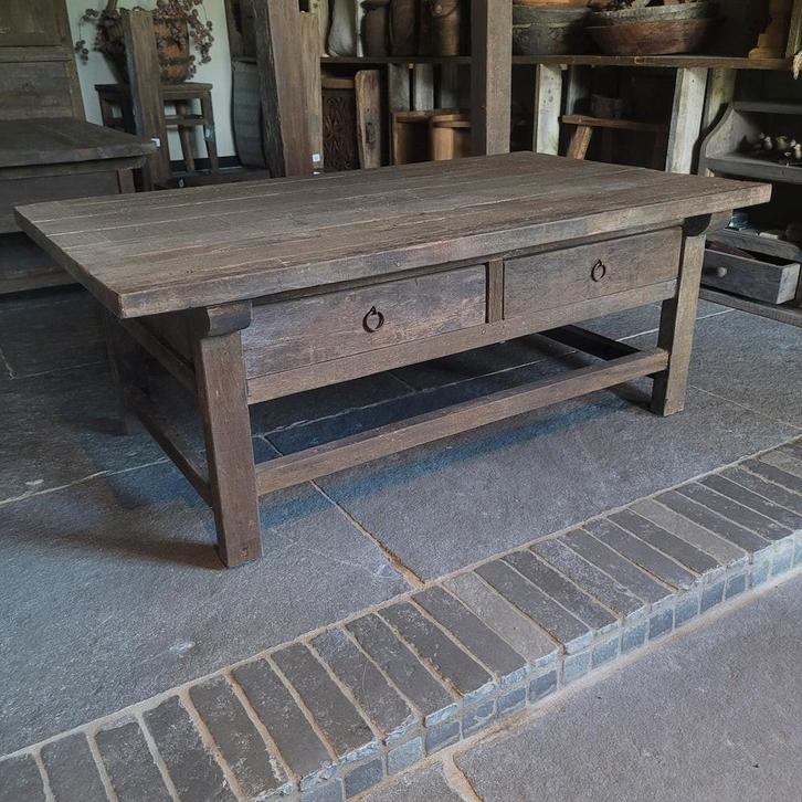 Driftwood salontafel landelijk sober stoer nieuw hout, Antiek en Kunst, Antiek | Meubels | Tafels, Ophalen of Verzenden