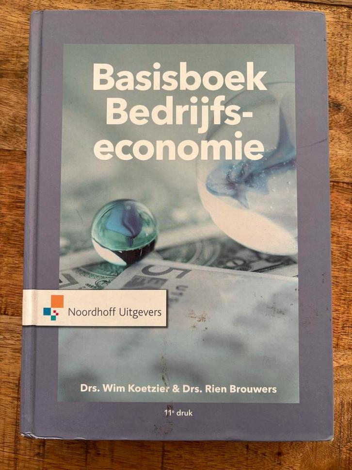 Basisboek Bedrijfseconomie - 11e druk, Boeken, Studieboeken en Cursussen, Zo goed als nieuw, HBO, Beta, Ophalen of Verzenden